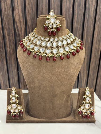 Kundan necklace Ruby