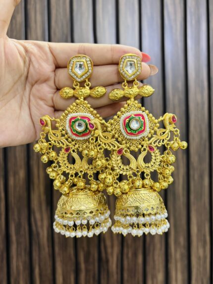 Kashi brass jhumka