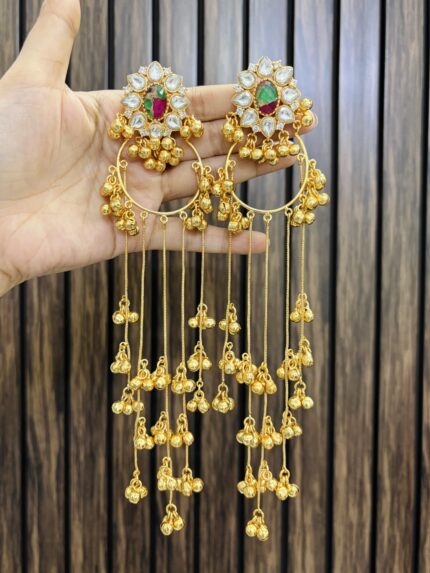 Shorya kashmiri earrings multi green