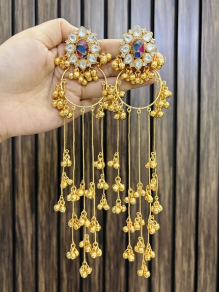 Shorya kashmiri earrings multi blue