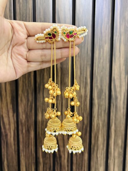 Bird jhumki kashmiri earrings